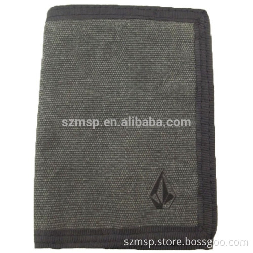 Casual washed canvas wallet for man